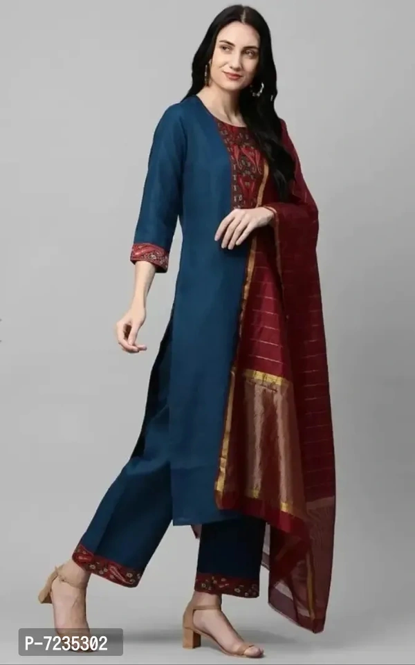 Kurta Set With Dupatta BB-09GR - 1, XL