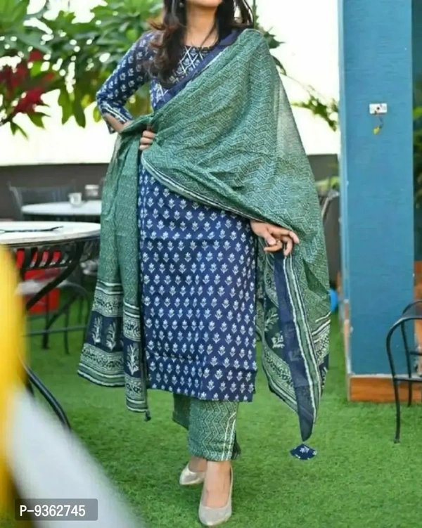 Kurta Set With Dupatta BB-10GR - XL
