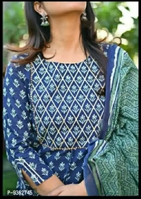 Kurta Set With Dupatta BB-10GR - XL