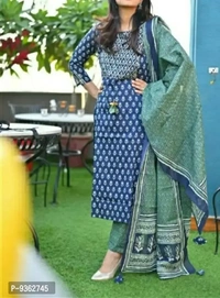 Kurta Set With Dupatta BB-10GR - XL
