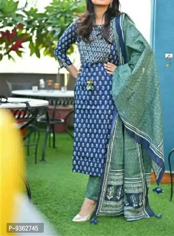 Kurta Set With Dupatta BB-10GR - XL