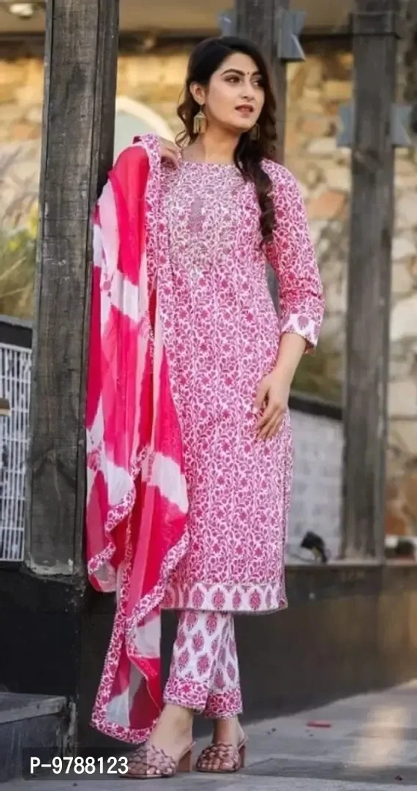 Kurta Set With Dupatta BB-12GR - 1, M