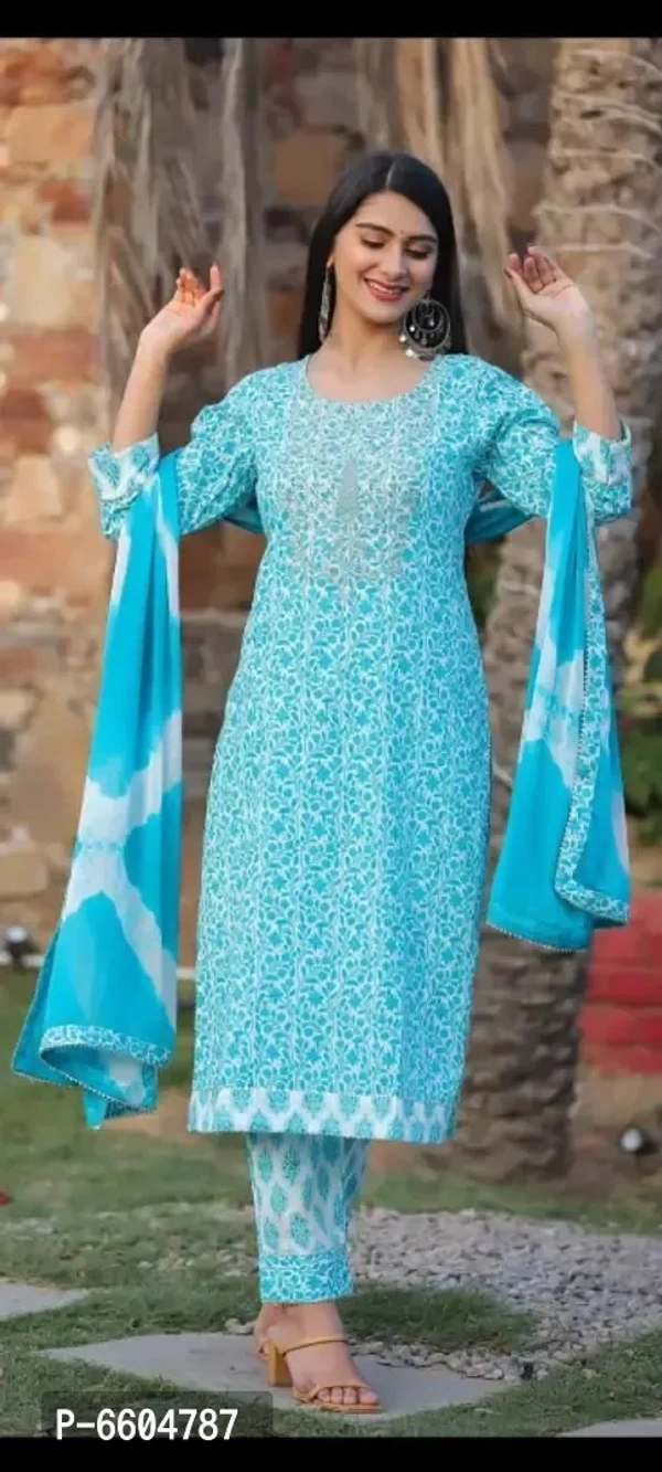 Kurta Set With Dupatta BB-12GR - 2, XXL