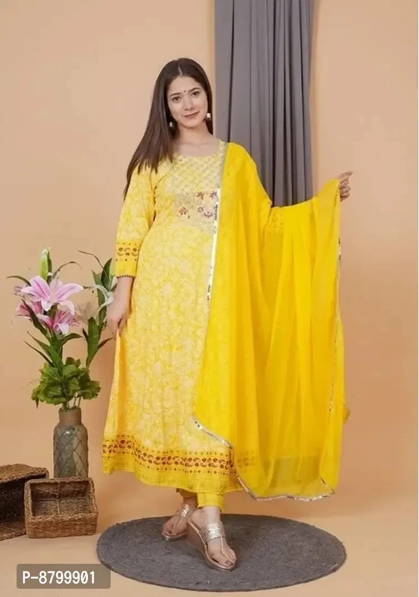 Kurta Set With Dupatta BB-13GR - XL