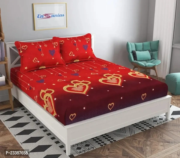 Polyester Printed Double bedsheet-S01 - 2