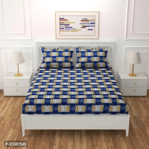 Polyester Printed Double bedsheet-S01 - 3