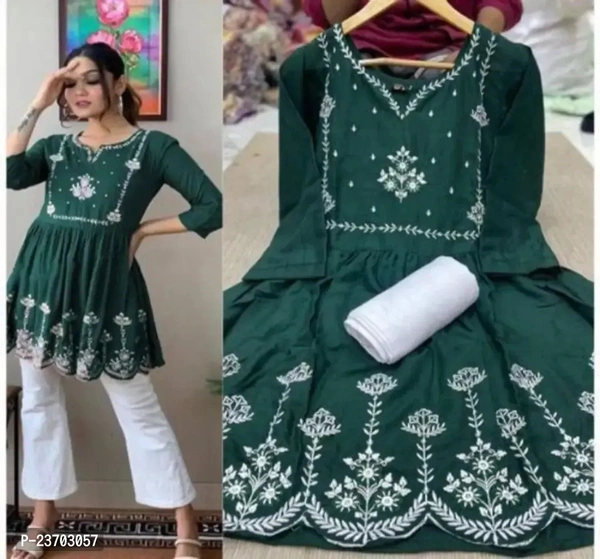 Kurta With Palazzo BB-01GR - 5, L