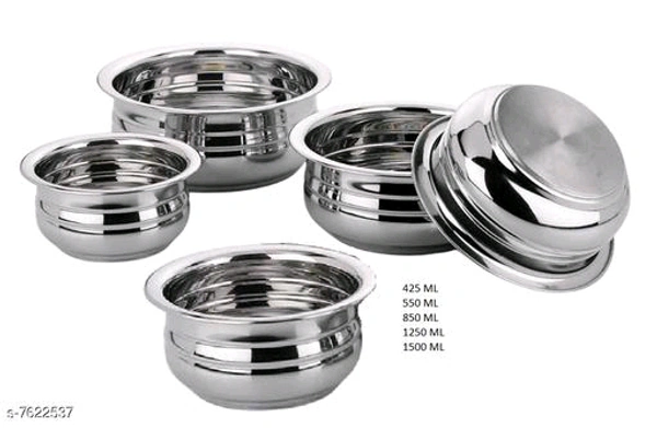 PREMIUM STAINLESS STEEL URLI HANDI SET OF 5PIECE BB-06M