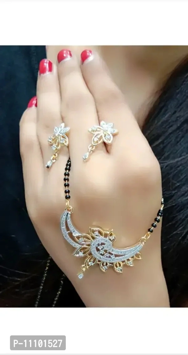 Mangalsutra With Earrings BB-39GR - 3