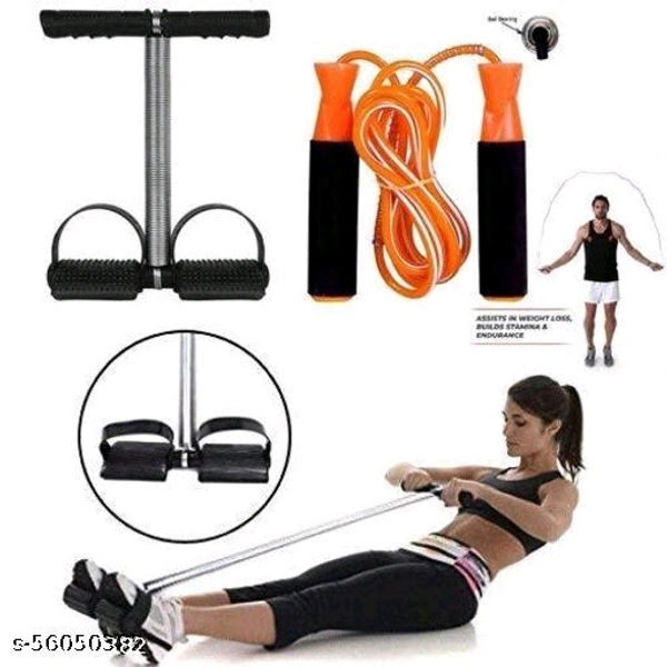 Strong Tummy Trimmer With Foam Gripo Skipping Rope-MH01