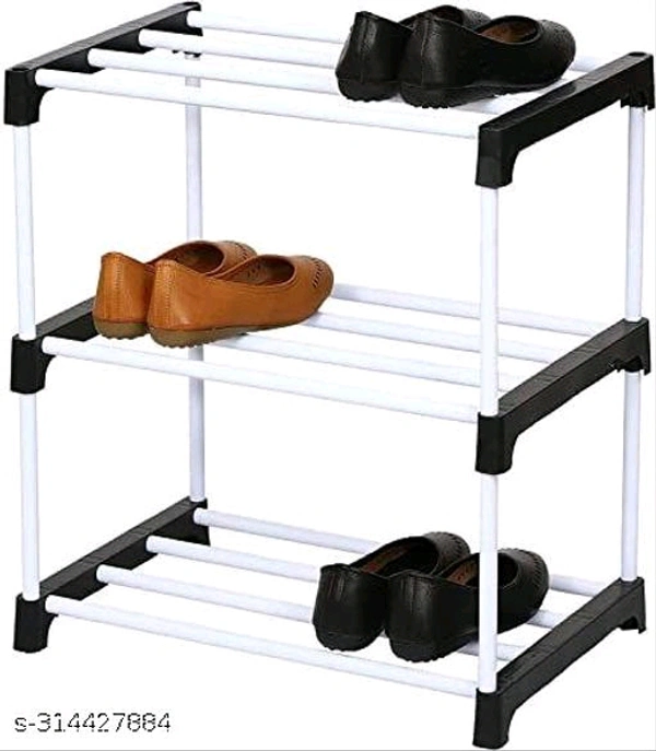 3 Layer  Plastic Book/Shoe/Cloth Foldable Rack- MH01