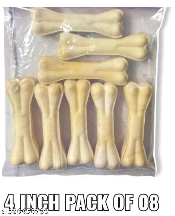 DOG BUDDY 4 inch pack of 8 bones for dogs- MH01