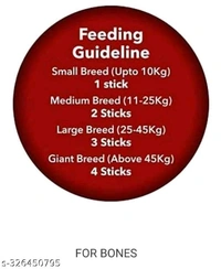 DOG BUDDY 4 inch pack of 8 bones for dogs- MH01
