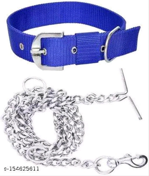 Thief Dog Chain Combo of 1 inch Nylon Collar Medium- MH01 - 2