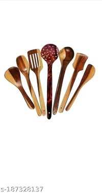 Wooden kitchen spoon set of 7  - MH01