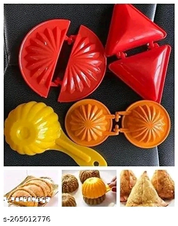 Plastic Gujiya Modak Samosa Kachori Making Mould Set - MH01