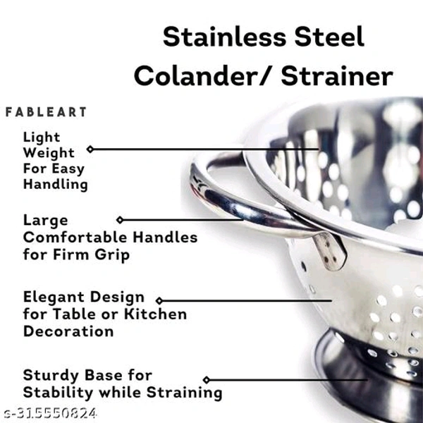 STAINLESS STEEL COLANDER- MH01