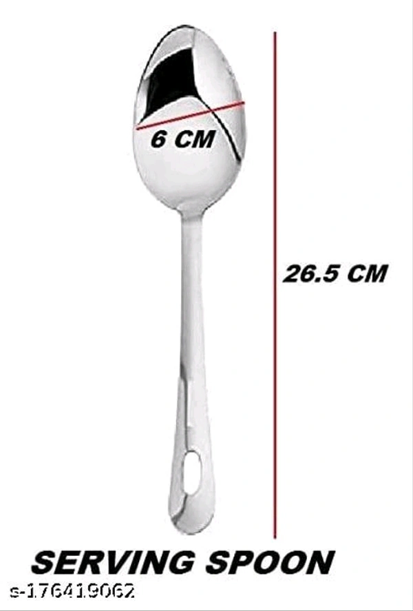 Premium Stainless Steel Jumbo Cooking & Serving Spoons - MH01