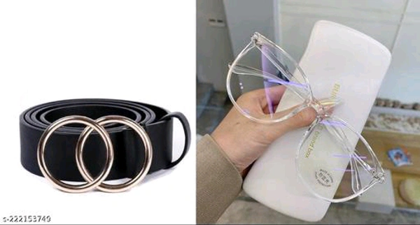 Ring belt and attractive sunglasses comboBB-90MH