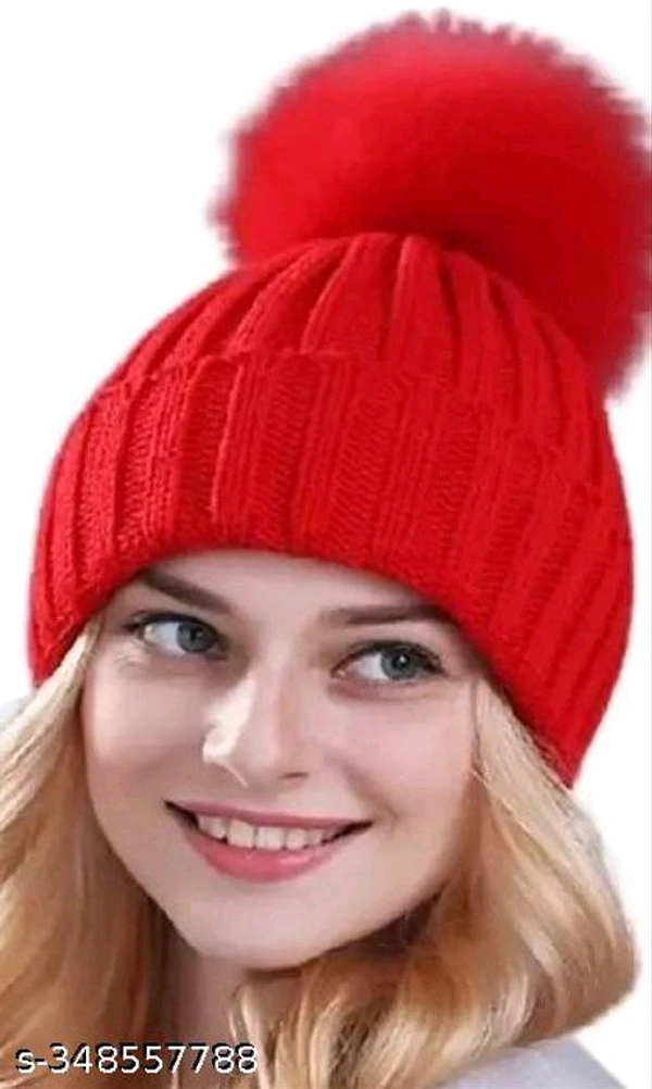 Winter Woolen Warm Beanie Cap BB-94MH - 1