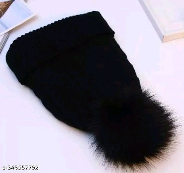 Winter Woolen Warm Beanie Cap BB-94MH - 2