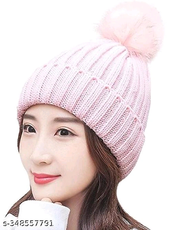 Winter Woolen Warm Beanie Cap BB-94MH - 3