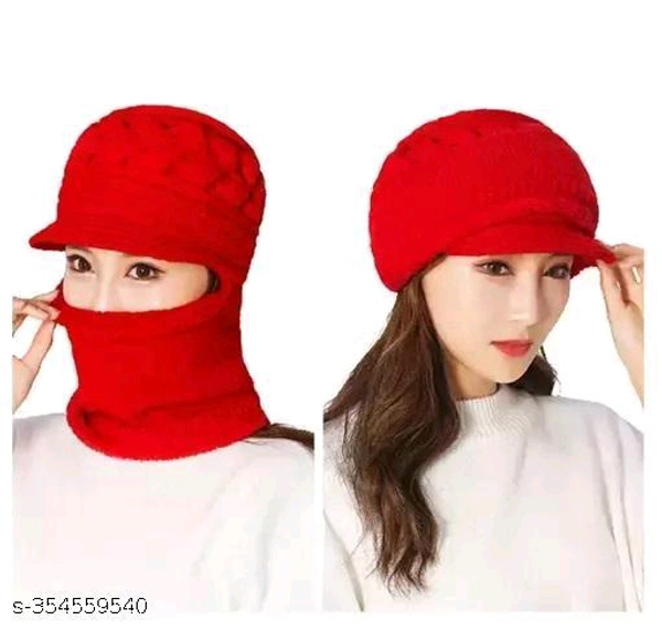 Ladies Winter Warm Knit Pattern Monkey Style BB-96MH - 2