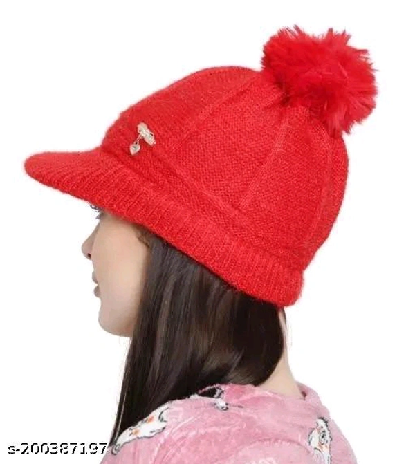 Women Knitted Hat Scarf Winter Caps BB-97MH - 1
