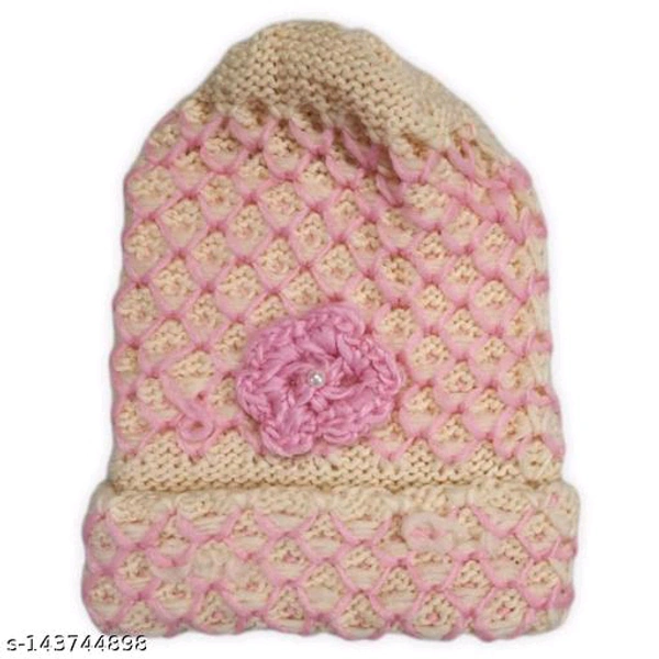 UPAREL Warm Winter Woolen Skull Cap (Inside Fur) For Women and Girls BB-99MH - 4