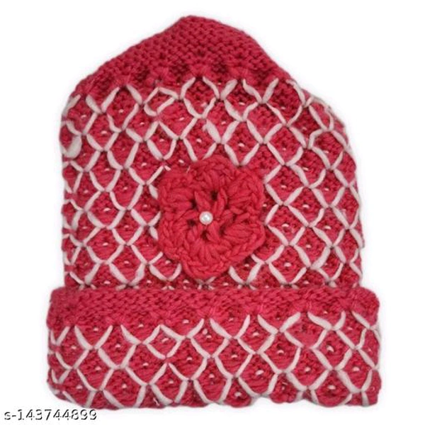 UPAREL Warm Winter Woolen Skull Cap (Inside Fur) For Women and Girls BB-99MH - 6