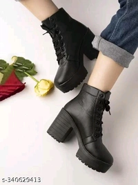 Stylish Smart Casual Black Boots For Women- MH01 - 3