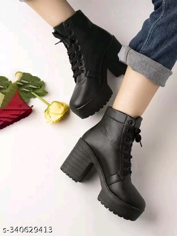 Stylish Smart Casual Black Boots For Women- MH01 - 3