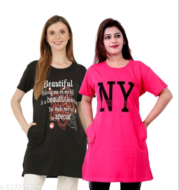 Women Long Tshirt BB-17MH - 1, L