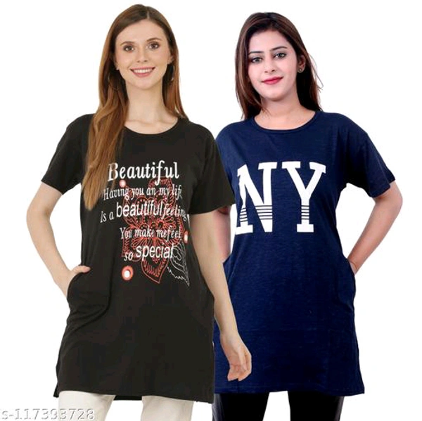 Women Long Tshirt BB-17MH - 2, L