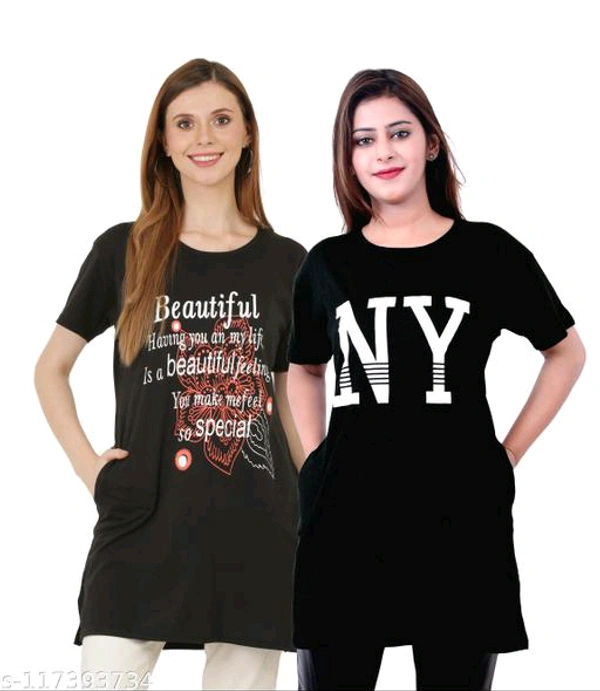 Women Long Tshirt BB-17MH - 3, L