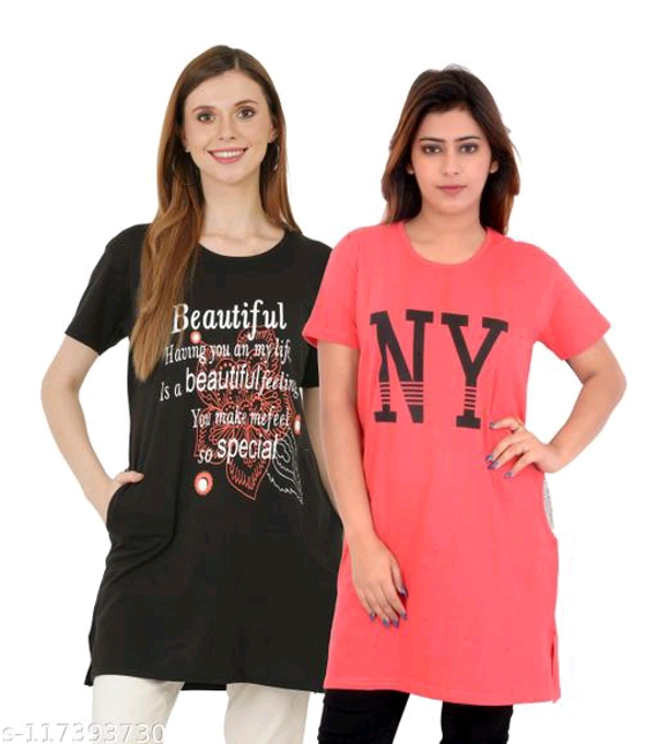 Women Long Tshirt BB-17MH - 4, L