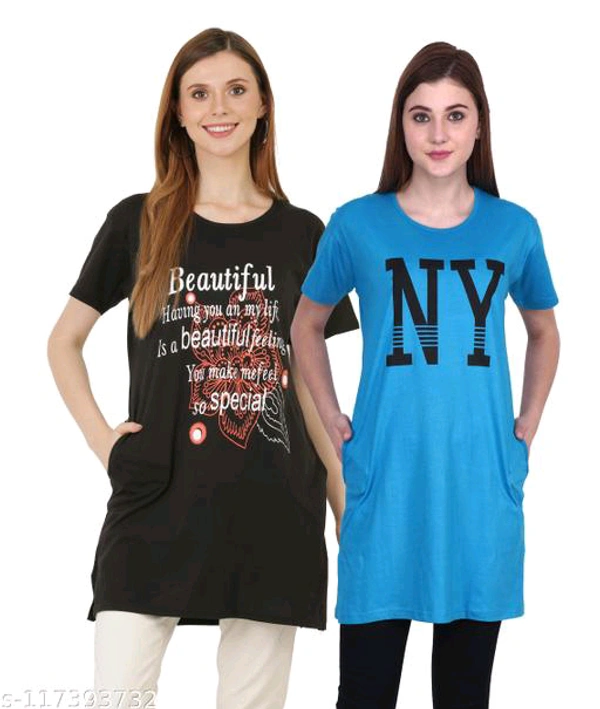 Women Long Tshirt BB-18MH - 1, L