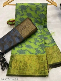 Kanjivaram Pure Cotton Silk Saree-Dy01 MH - 1