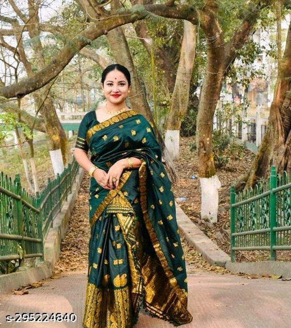 PURE SOFT SILK ZARI WORK SAREE-MH10