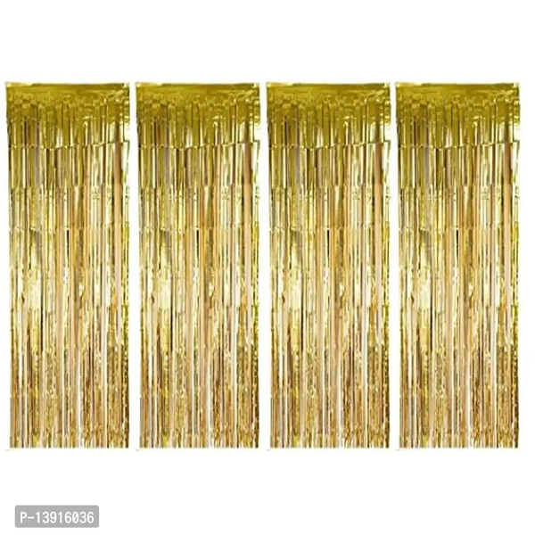 Metallic Foil Fringe Curtains BB-16GR - 1