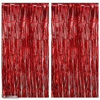 Metallic Foil Fringe Curtains BB-16GR - 1