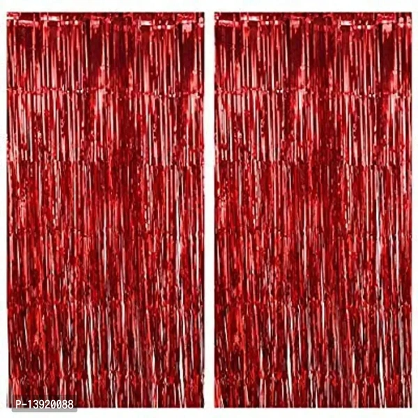 Metallic Foil Fringe Curtains BB-16GR - 3