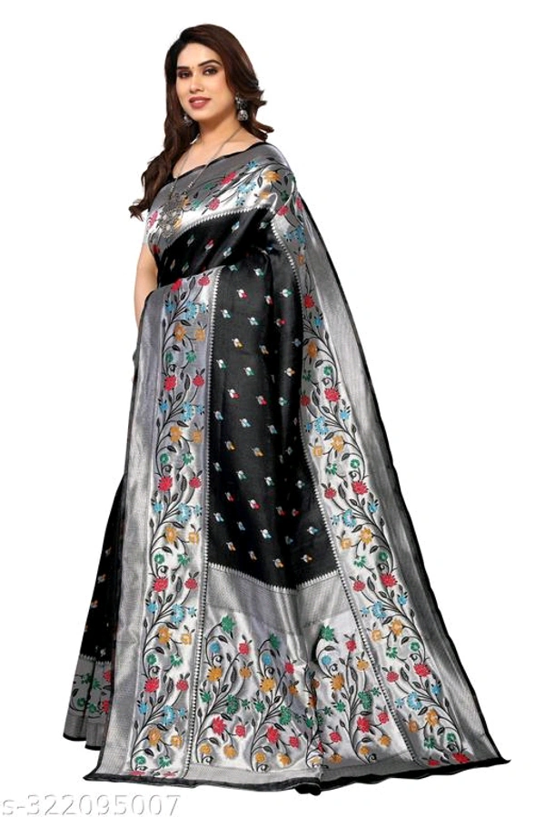 Royal Banarasi Cotton Designer Pathani Fancy Saree-MH17 - 4