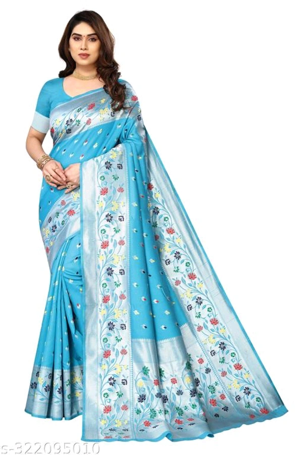 Royal Banarasi Cotton Designer Pathani Fancy Saree-MH17 - 5