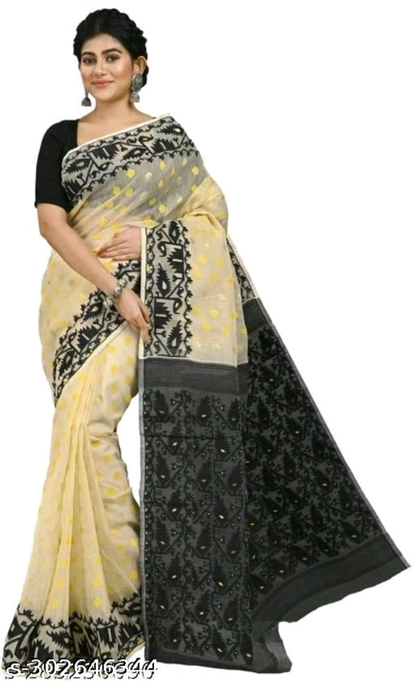 Soft dhakai jamdani Saree- MH19 - 1