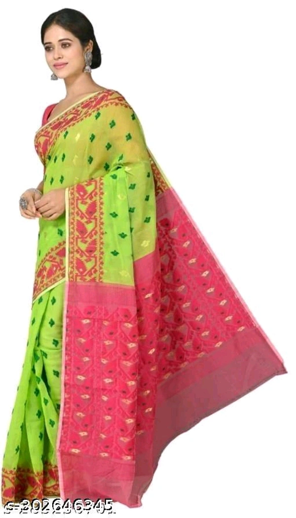 Soft dhakai jamdani Saree- MH19 - 3