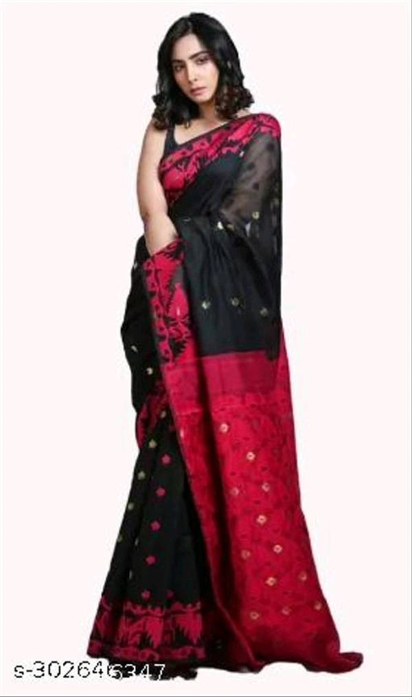 Soft dhakai jamdani Saree- MH19 - 4