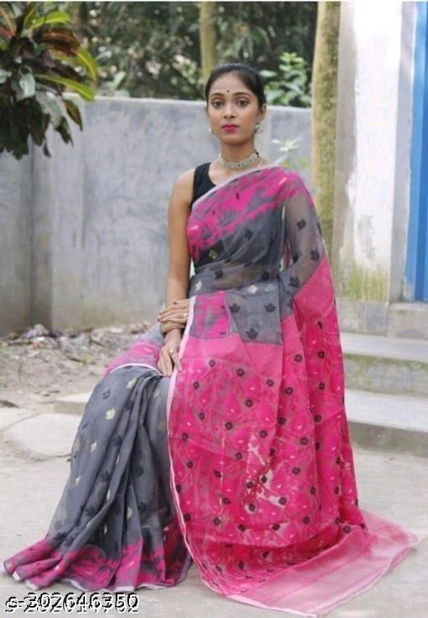 Soft dhakai jamdani Saree- MH19 - 5