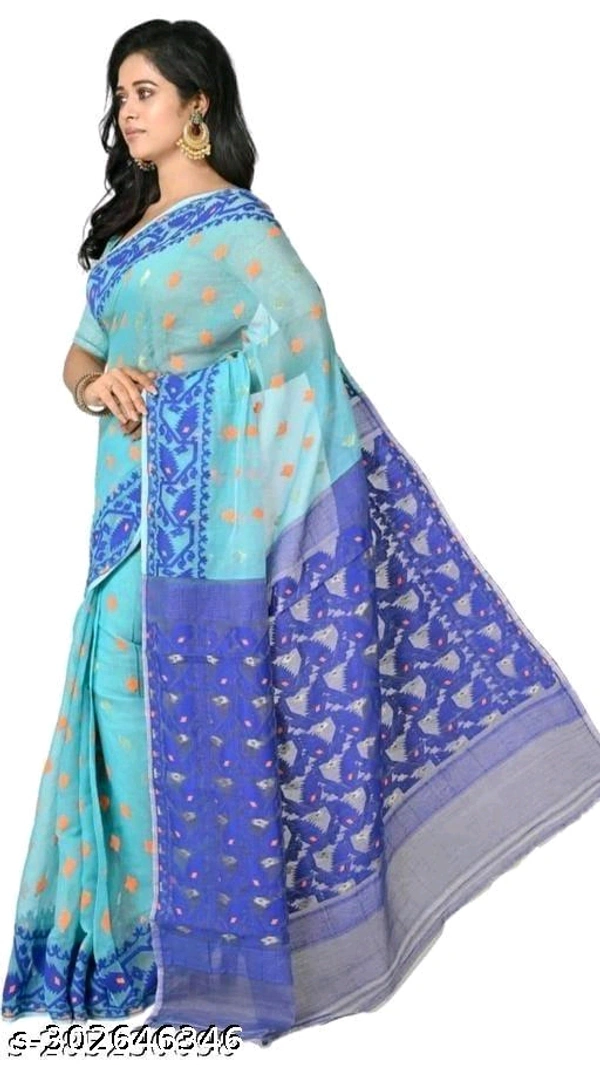 Soft dhakai jamdani Saree- MH19 - 6