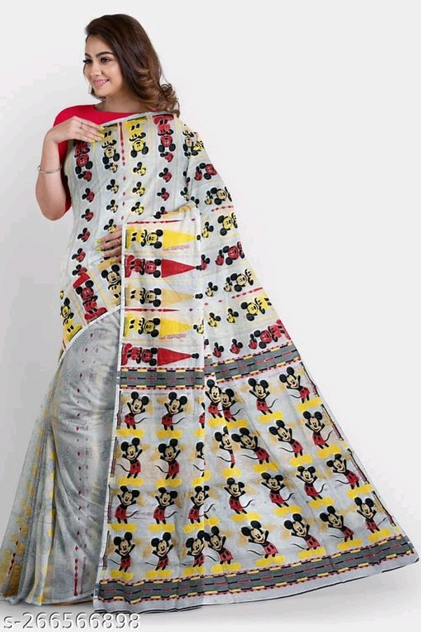 Mickey Work Saree-MH21 - 4